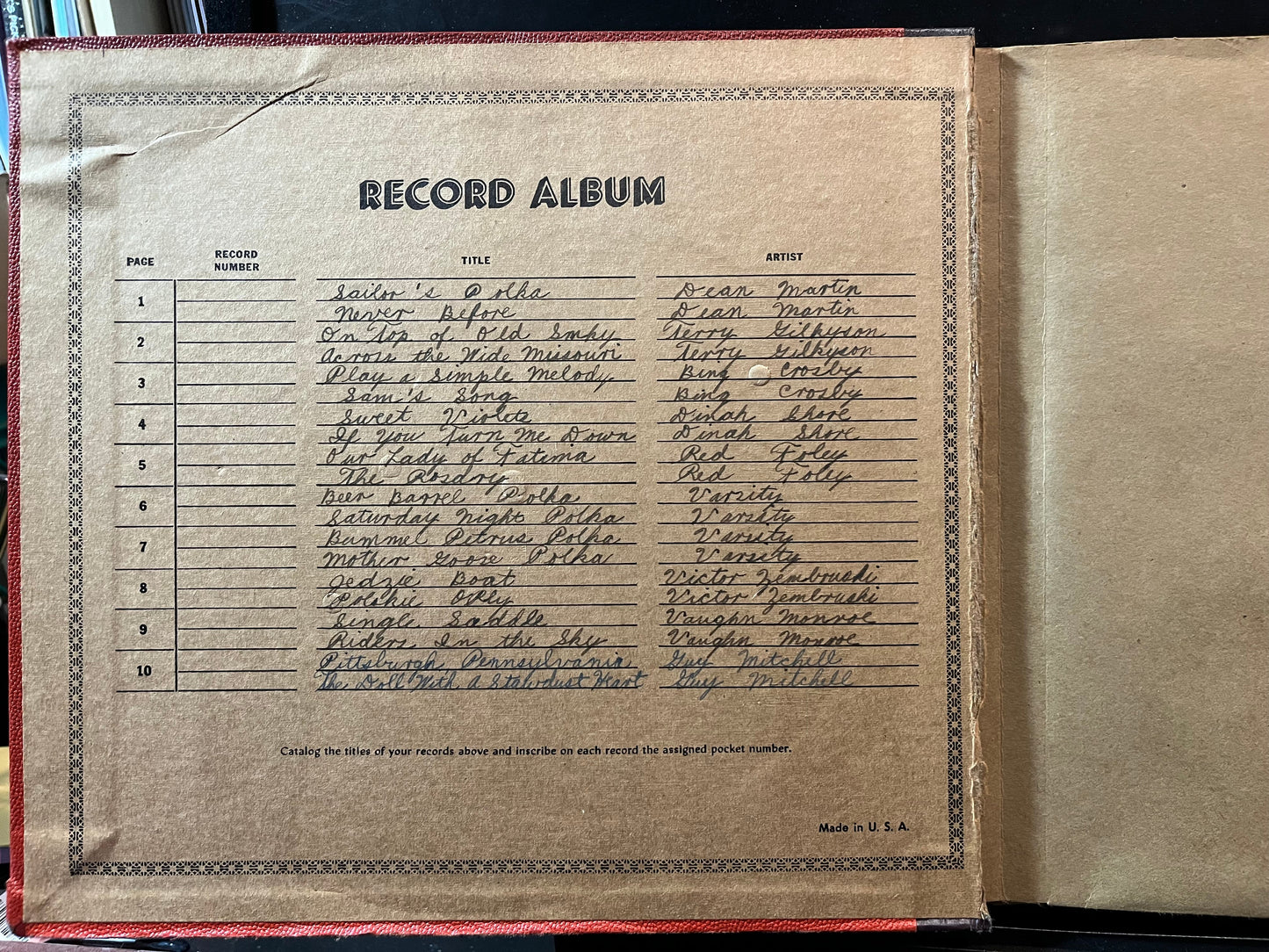 Va - 10 PAGE BOOK 78RPM 10" RECORDS | Excellent (EX)--