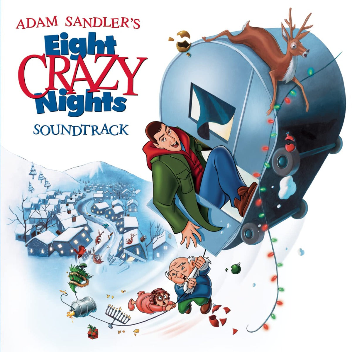 Adam Sandler - Eight Crazy Nights (Original Motion Picture Soundtrack) (Limited Edition, "Blue-In-Whitey" Colored Vinyl) | Mint (M) Mint (M)-