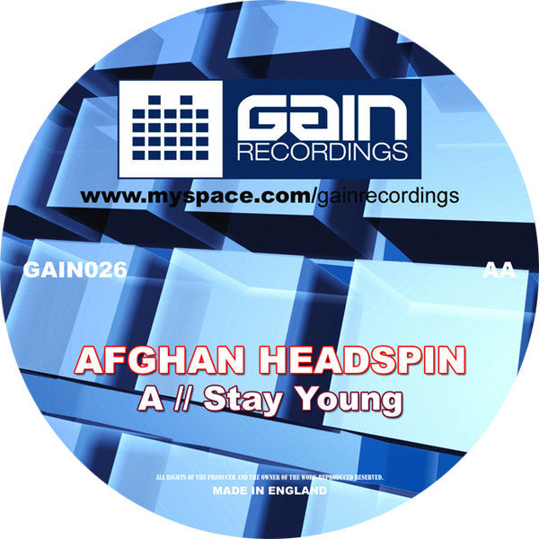 Agent Alvin / Afghan Headspin - Weight Watcher / Stay Young | Near Mint (NM) Generic-