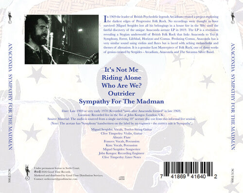 Anaconda - (PRESALE 7/10/26) Sympathy for the Madman (MANUFACTURED ON DEMAND CD) | Mint (M) Mint (M)-