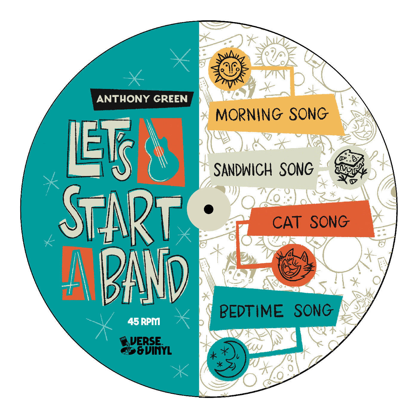 Anthony Green - Let's Start A Band (PICTURE VINYL 12") | Mint (M) Mint (M)-