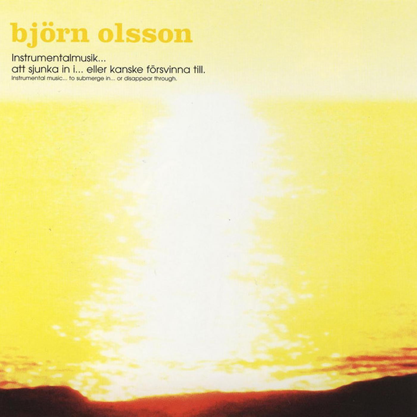 Olsson, Bjorn - Instrumentalmusik - Att Sjunka In I... Eller Kanske Försvinna Till (Instrumental Music - To Submerge In... Or Disappear Through) (Vinyl) | Mint (M) Mint (M)-