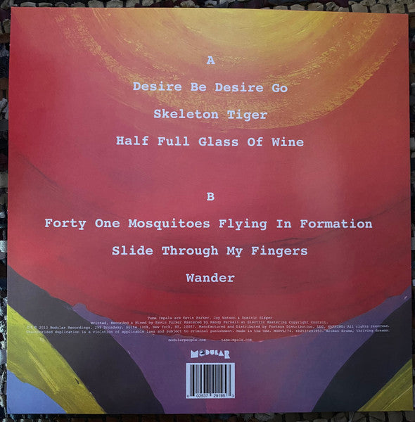Tame Impala - Tame Impala (PROMO VINYL) | Mint (M) Mint (M)-