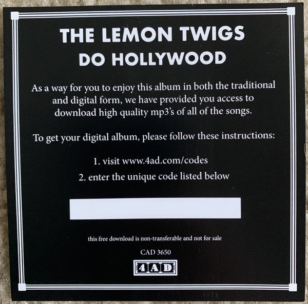 The Lemon Twigs - Do Hollywood (VINYL) | Mint (M) Mint (M)-