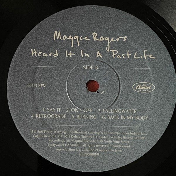 Maggie Rogers - Heard It In A Past Life (VINYL) | Near Mint (NM) Near Mint (NM)-