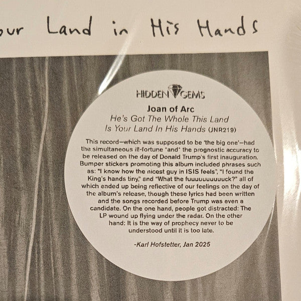 Joan Of Arc - He's Got The Whole This Land Is Your Land In His Hands (VINYL) | Near Mint (NM) Near Mint (NM)-