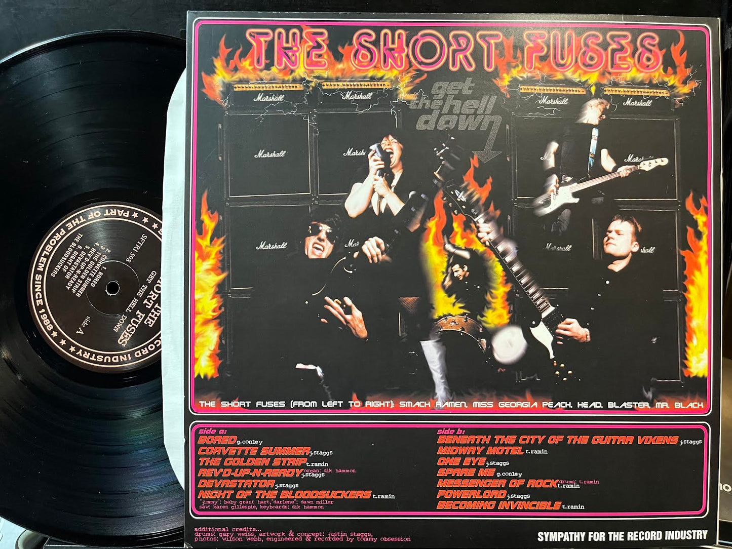 The Short Fuses - Get The Hell Down (VINYL) | Near Mint (NM) Near Mint (NM)-