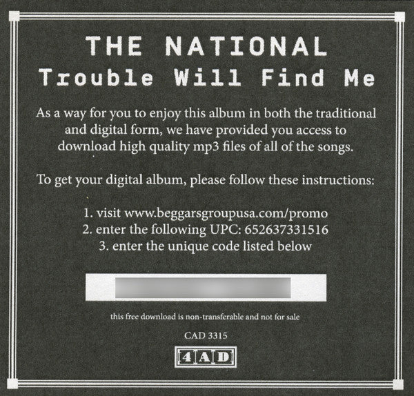 The National - Trouble Will Find Me | Mint (M) Mint (M)-