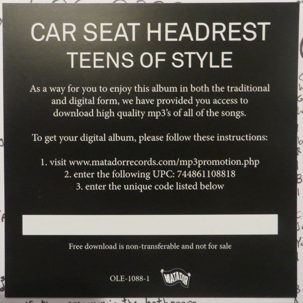 Car Seat Headrest - Teens Of Style | Mint (M) Mint (M)-