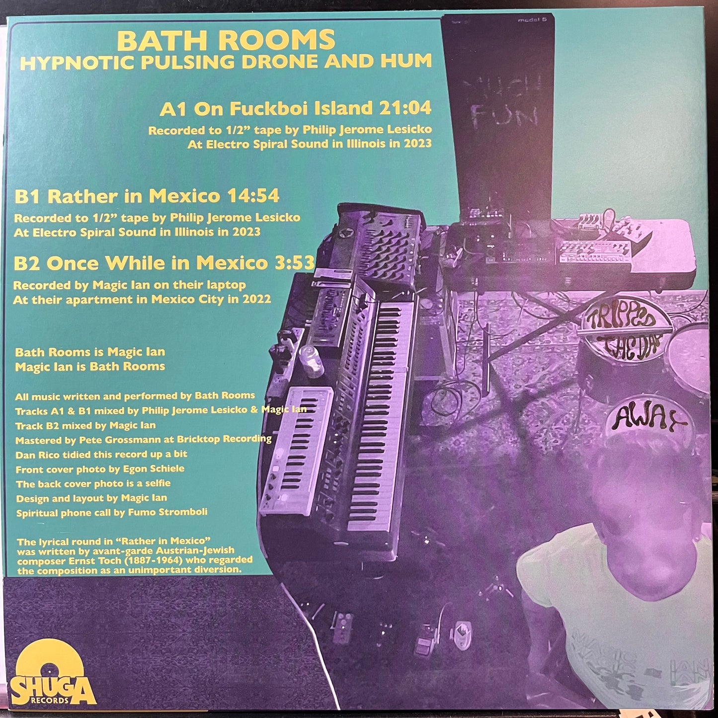 Bath Rooms - Hypnotic Pulsing Drone And Hum (COLOR VINYL) | Mint (M) Mint (M)-