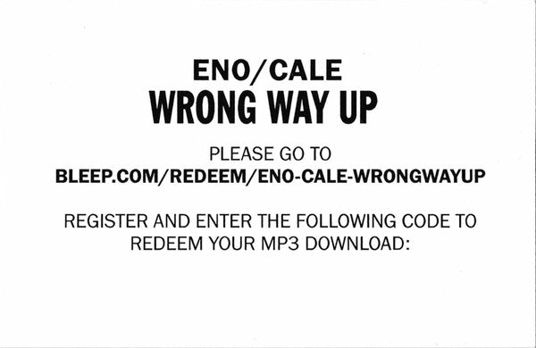 Brian Eno & John Cale - Wrong Way Up (30th Anniversary) | Mint (M) Mint (M)-