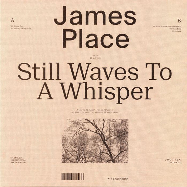 James Place Still Waves To A Whisper LP Mint (M) Mint (M)-