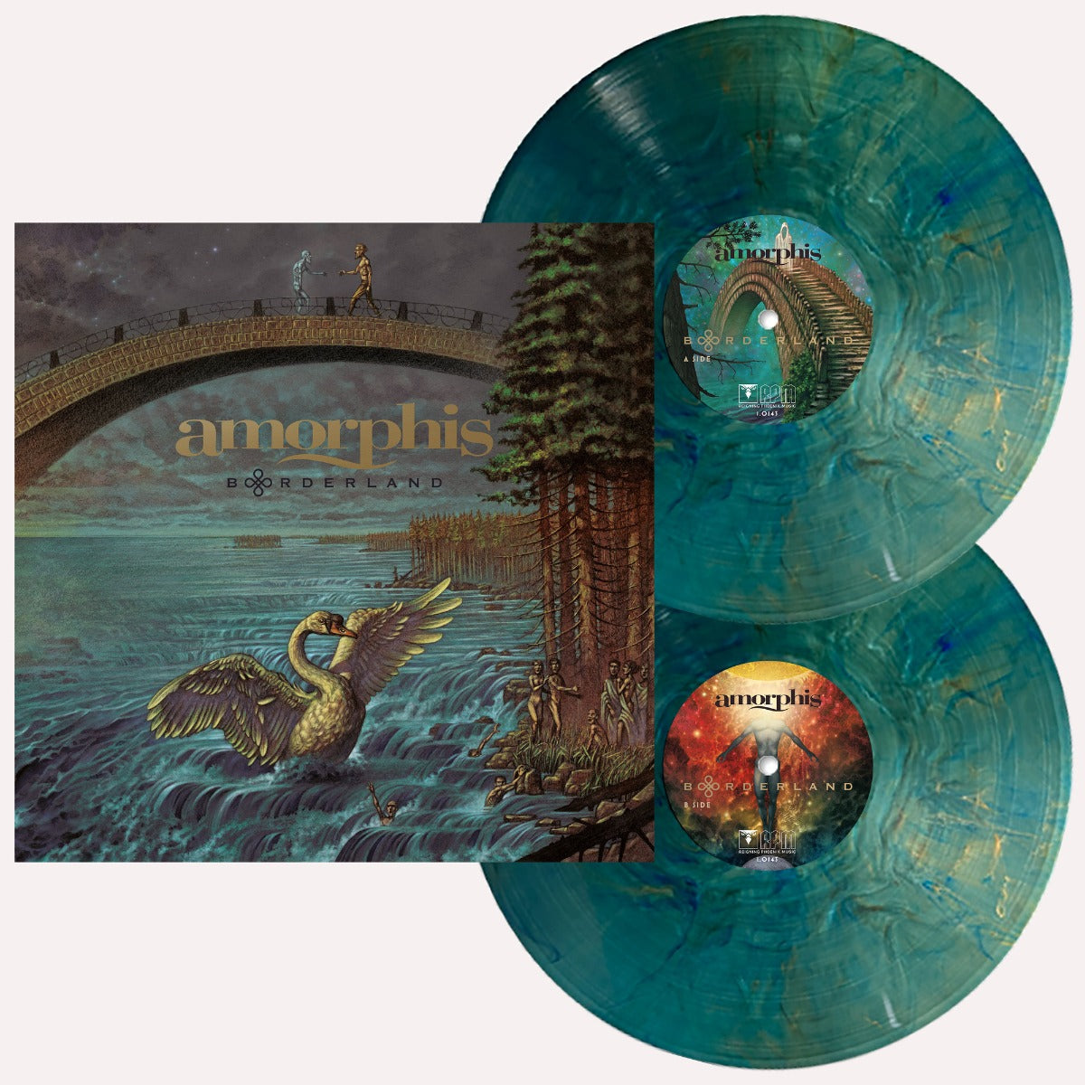 Amorphis - Borderland (IEX 2x GREEN/BLUE MARBLED VINYL) | Mint (M) Mint (M)-