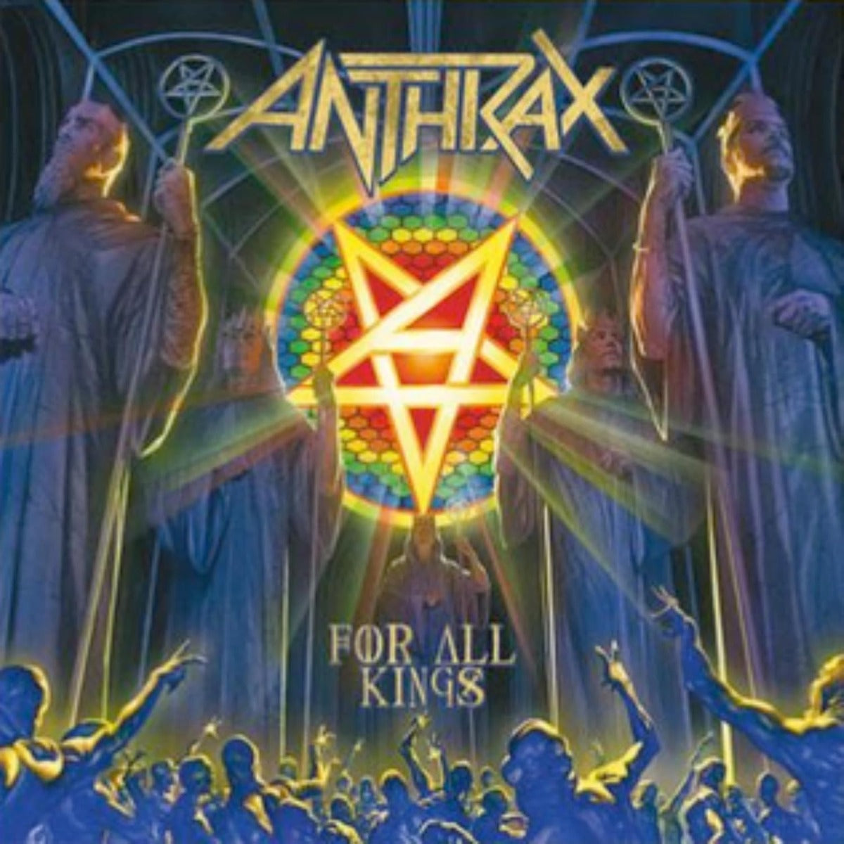 Anthrax - For All Kings (2x CLEAR W/ BLUE/YELLOW SPLATTER VINYL) | Mint (M) Mint (M)-