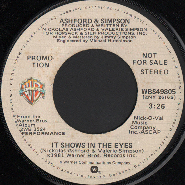 It Shows In The Eyes | Near Mint (NM) Very Good Plus (VG+)-