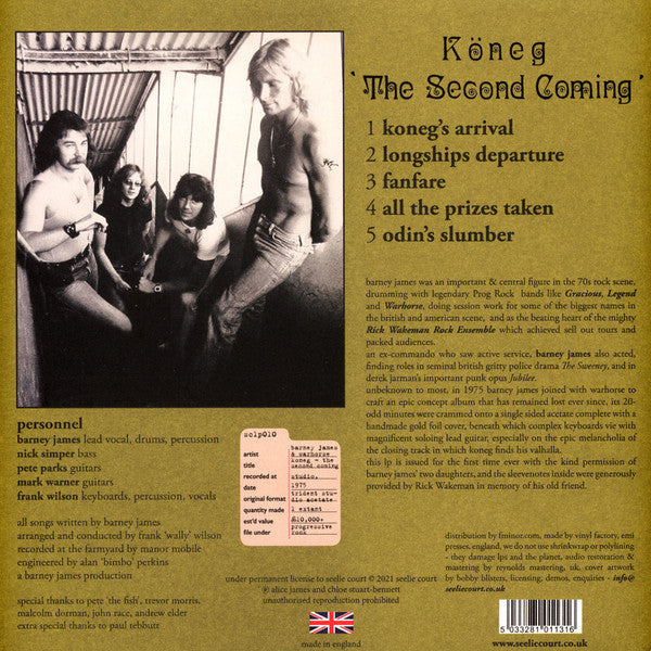 Barney James With Warhorse (2) - Köneg 'The Second Coming' | Mint (M) Mint (M)-