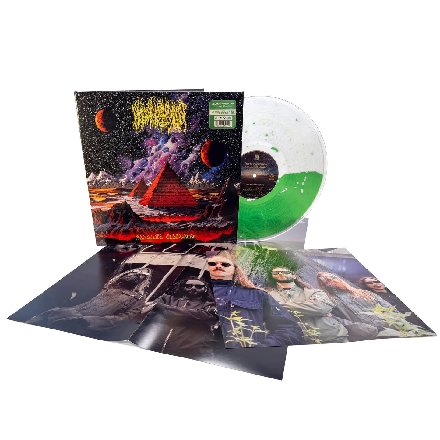 Blood Incantation - (PRESALE 8/7/26) Absolute Elsewhere (IEX LMTD DLX CLEAR GREEN VINYL LP CENTURY MEDIA 2026) | NEW Mint (M) Mint (M)-