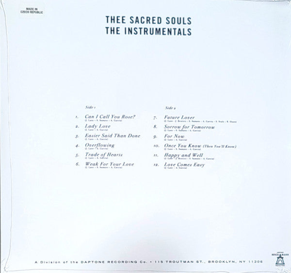 Thee Sacred Souls - The Instrumentals (RED VINYL) | Mint (M) Mint (M)-