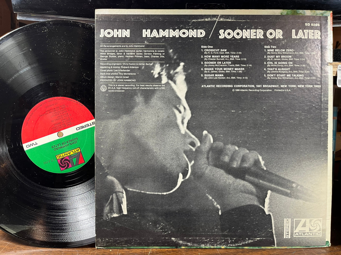 John Paul Hammond - Sooner Or Later (VINYL) | Excellent+ (EX+) Excellent (EX)-