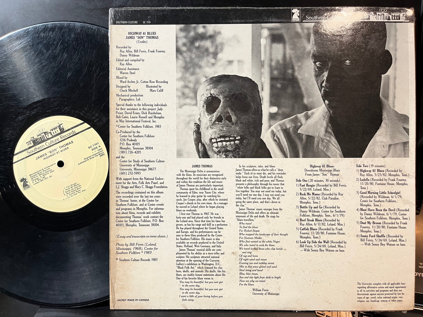 James "Son" Thomas - Highway 61 Blues (VINYL) | Good Plus (G+) Near Mint (NM)-