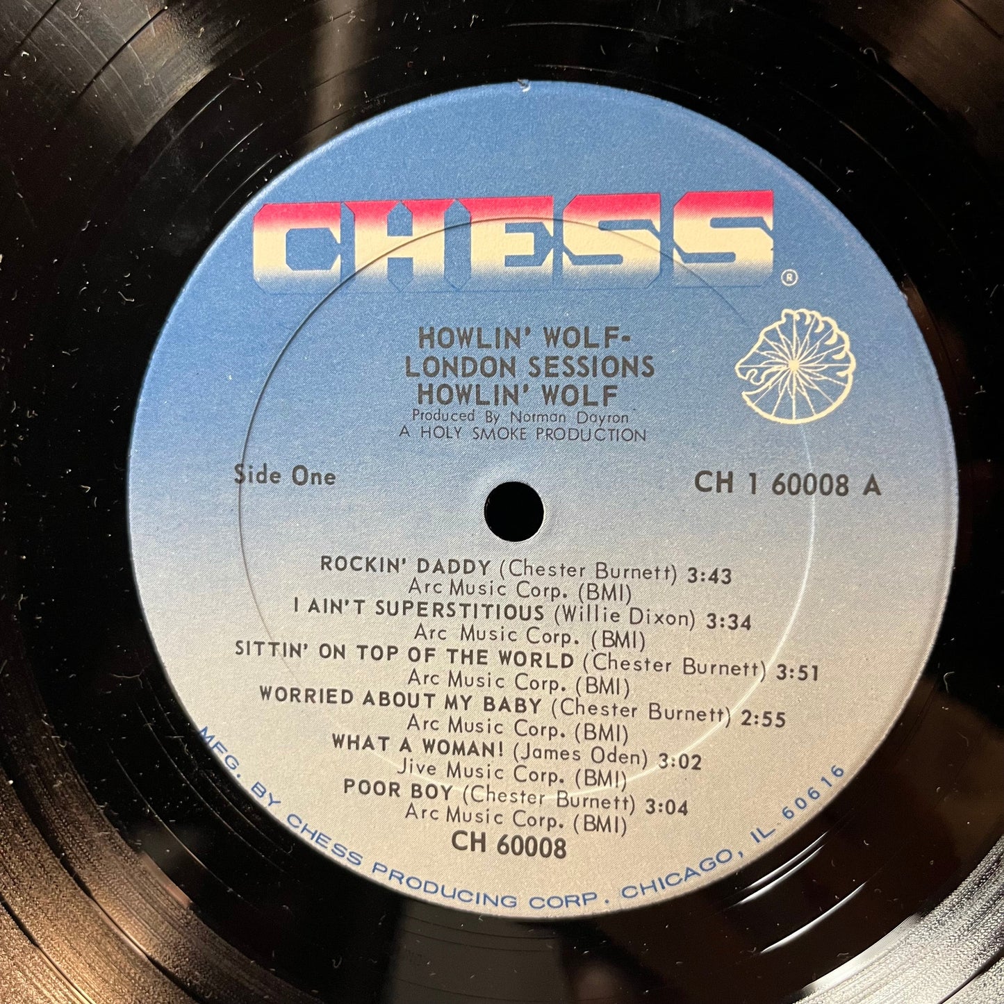 Howlin' Wolf Featuring Eric Clapton, Steve Winwood - The London Howlin' Wolf Sessions (VINYL LP CHESS CH-60008 1971) | USED Near Mint- (NM-)-