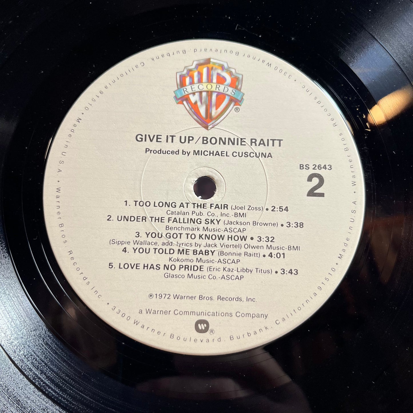 Bonnie Raitt - Give It Up (VINYL) | Near Mint (NM) Excellent (EX)-
