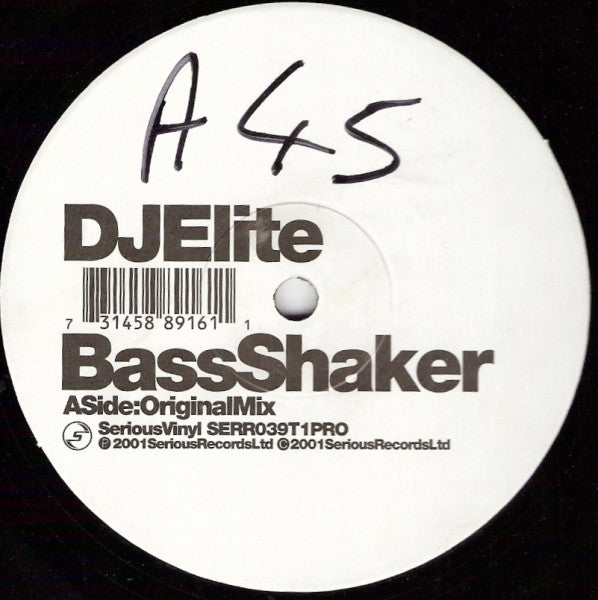 DJ Elite - Bass Shaker | Excellent (EX) Near Mint (NM)-