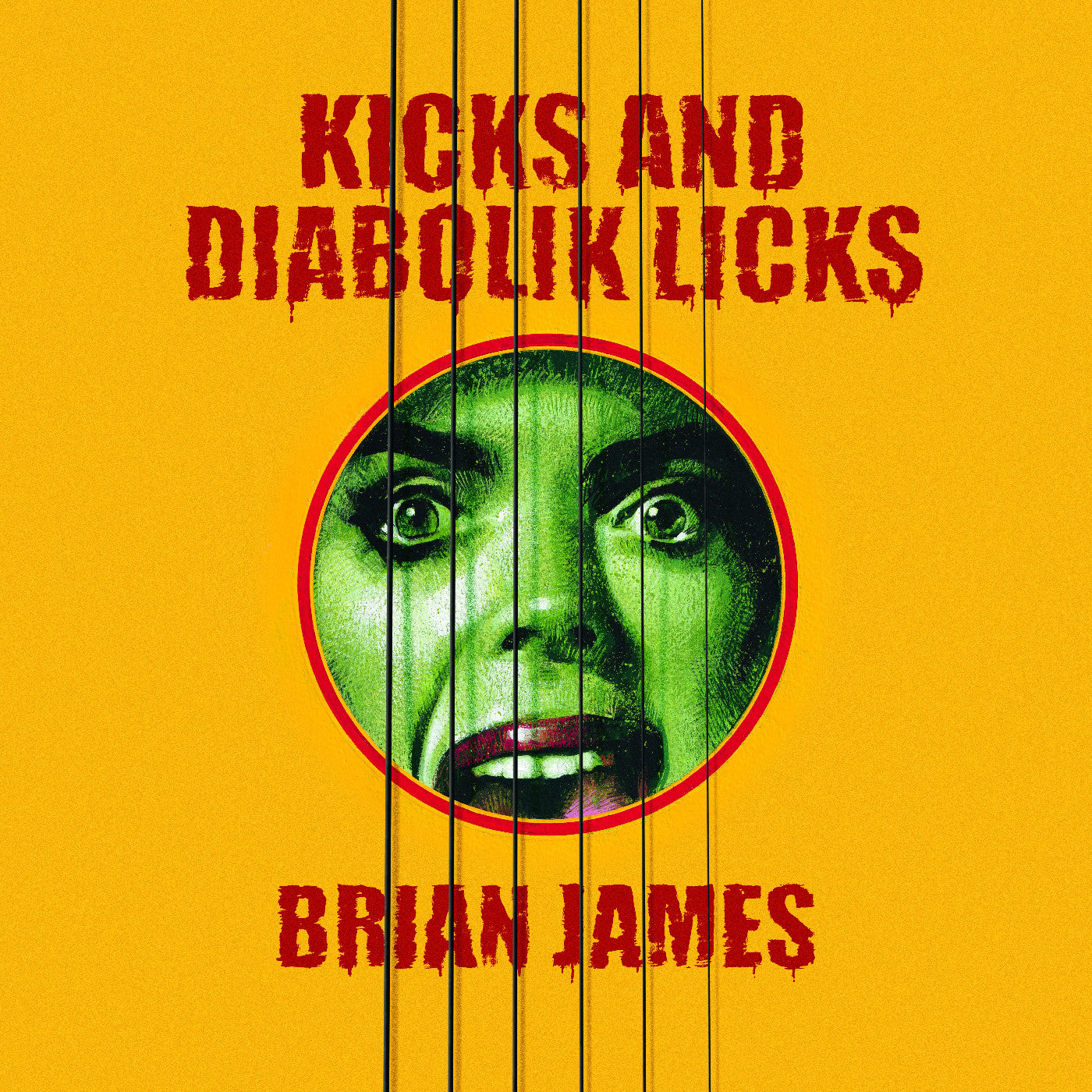Brian James - Kicks…And Diabolik Licks (Yellow Vinyl) | Mint (M) Mint (M)-