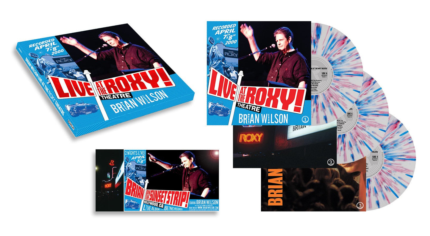 Brian Wilson - Live At The Roxy Theatre (3x Red White & Blue Splatter VINYL) | Mint (M) Mint (M)-