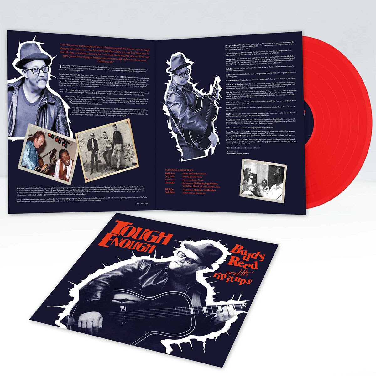 Buddy Reed & Th' Rip It Ups - (PRE ORDER 3/06/26) Tough Enough (RED VINYL) |-