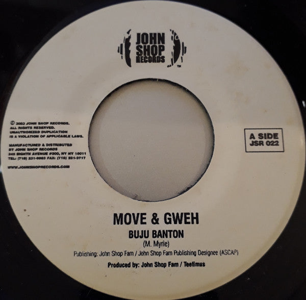 Buju Banton - Move & Gweh | Near Mint (NM) Generic-