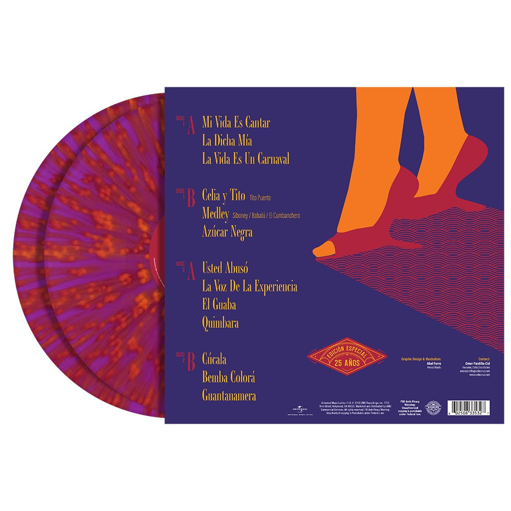 Celia Cruz & Friends - A Night of Salsa (25th Anniversary Edition) (180 Gram Magenta Splatter Colored Vinyl) (2 Lp's) |--