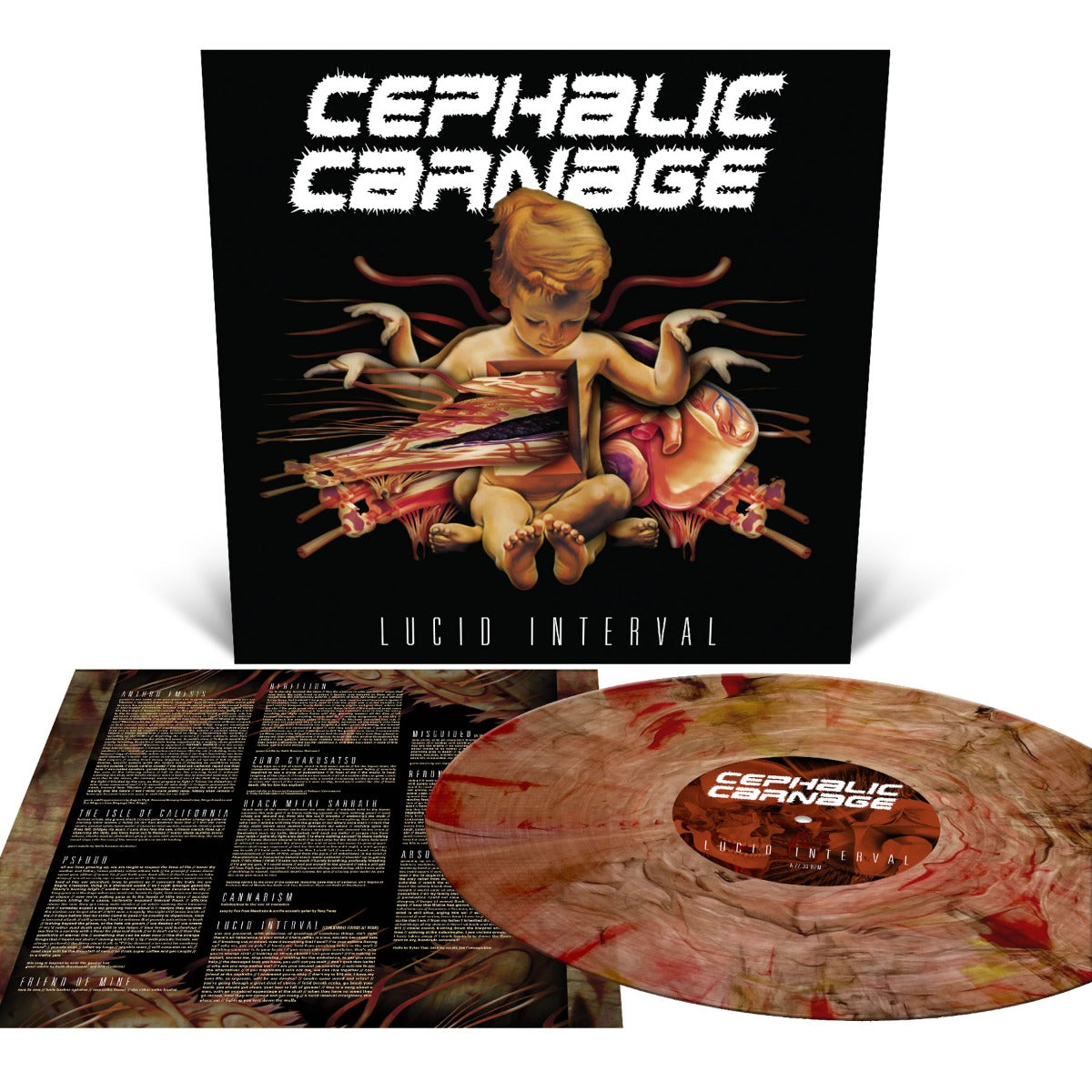 Cephalic Carnage - Lucid Interval (Custom Marble Edition Vinyl) |-