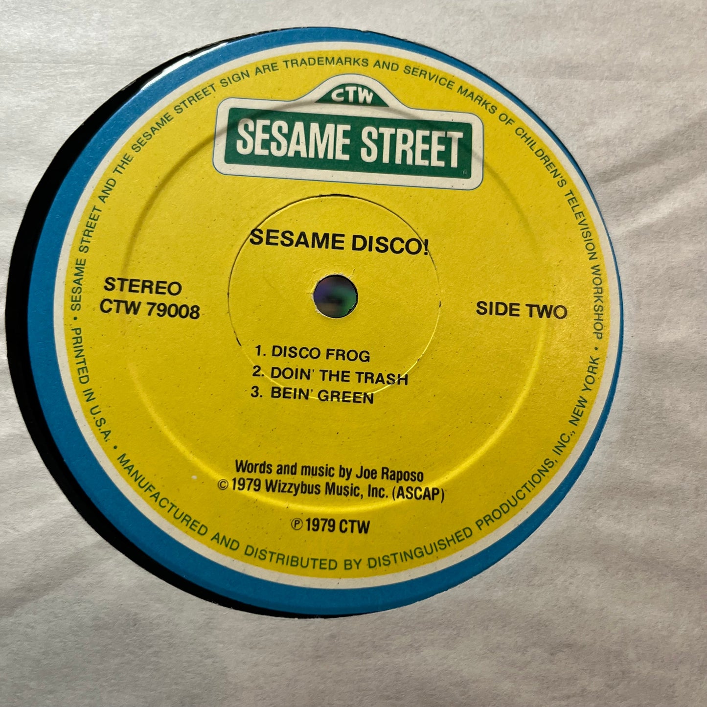 Sesame Street - Sesame Disco! (VINYL LP SESAME STREET CTW 79008 1979) | USED Very Good Plus (VG+)-