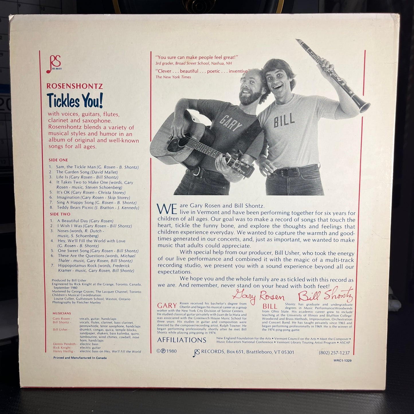 Rosenshontz - Tickles You! | Very Good (VG) Excellent (EX)-