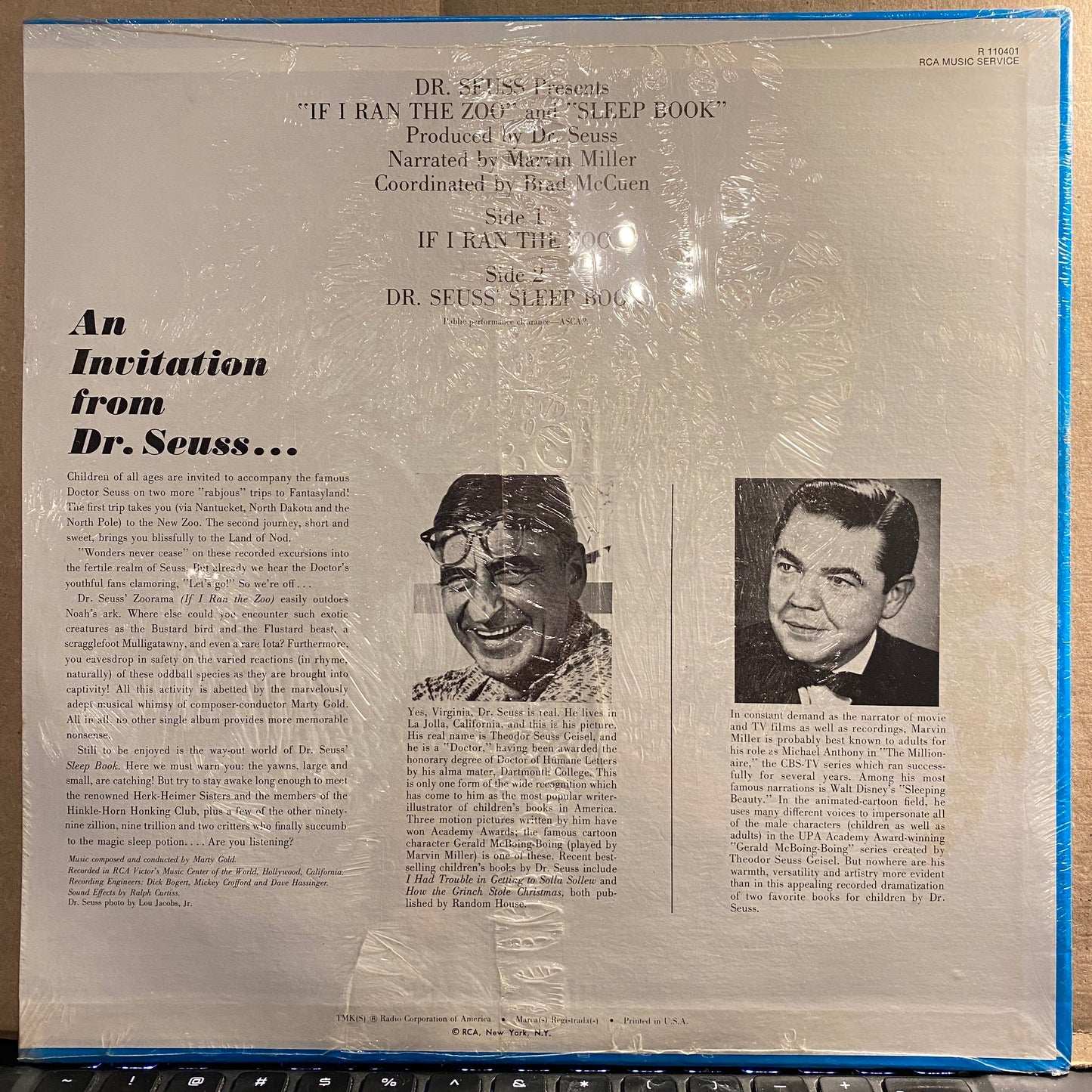 Dr. Seuss - If I Ran The Zoo / Sleep Book | Mint (M) Mint (M)-