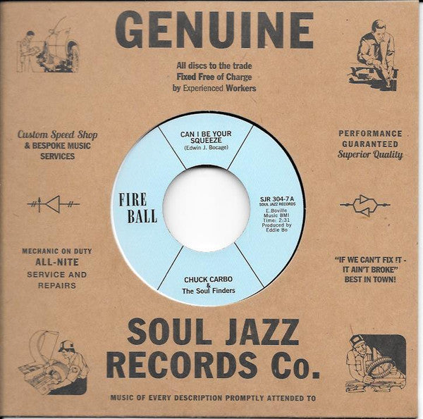 Chuck Carbo & The Soul Finders (2) - Can I Be Your Squeeze / Take Care Your Homework Friend | Mint (M) Mint (M)-