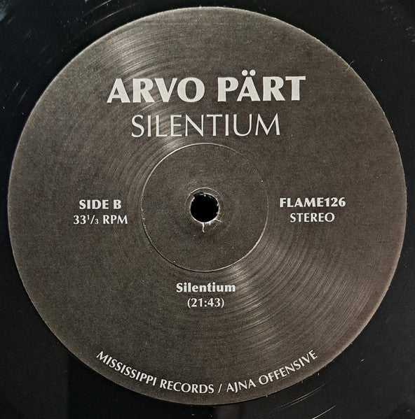 Arvo Pärt - Silentium (VINYL) | Mint (M) Mint (M)-