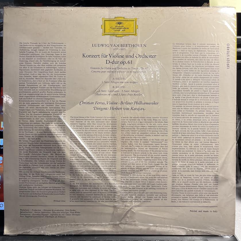 Violin Concerto | Mint (M) Near Mint (NM)-