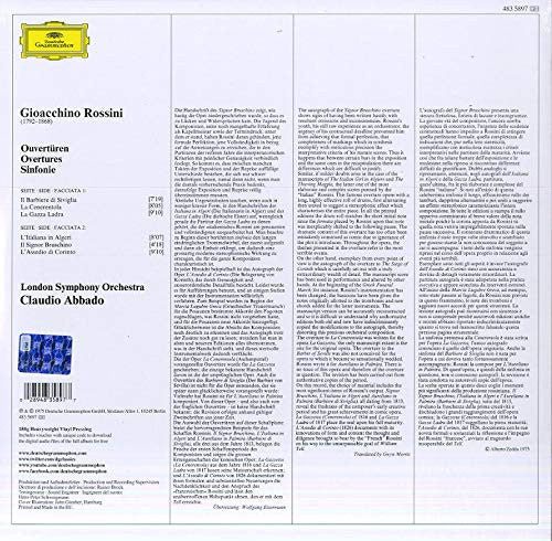 Gioacchino Rossini - Overtures | Mint (M) Mint (M)-