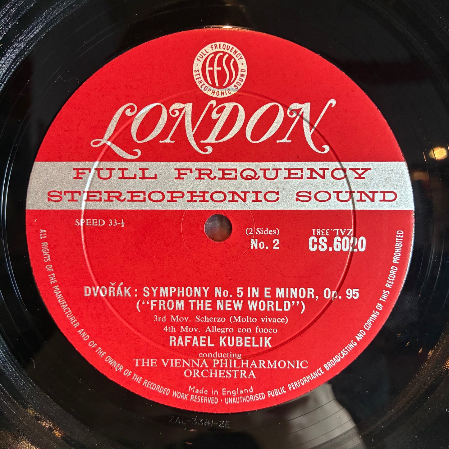 Rafael Kubelik - Symphony No. 5 In E Minor ('From The New World') Opus 95 (VINYL) | Near Mint (NM or M-) Excellent (EX)-