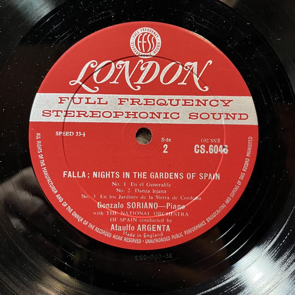 Manuel de Falla - Nights In The Gardens Of Spain / Concerto For Guitar And Orchestra (VINYL) | Excellent+ (EX+) Excellent (EX)-