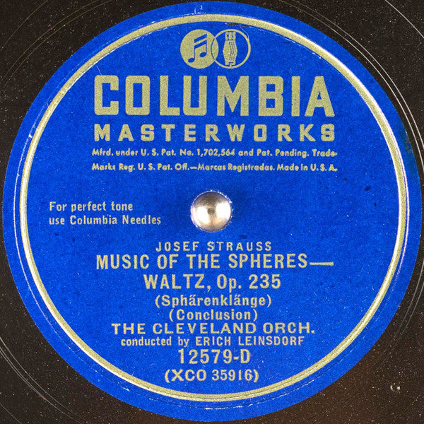 Josef Strauß - Music Of The Spheres - Waltz, Op. 235 *78 RPM* | Excellent (EX) Generic-