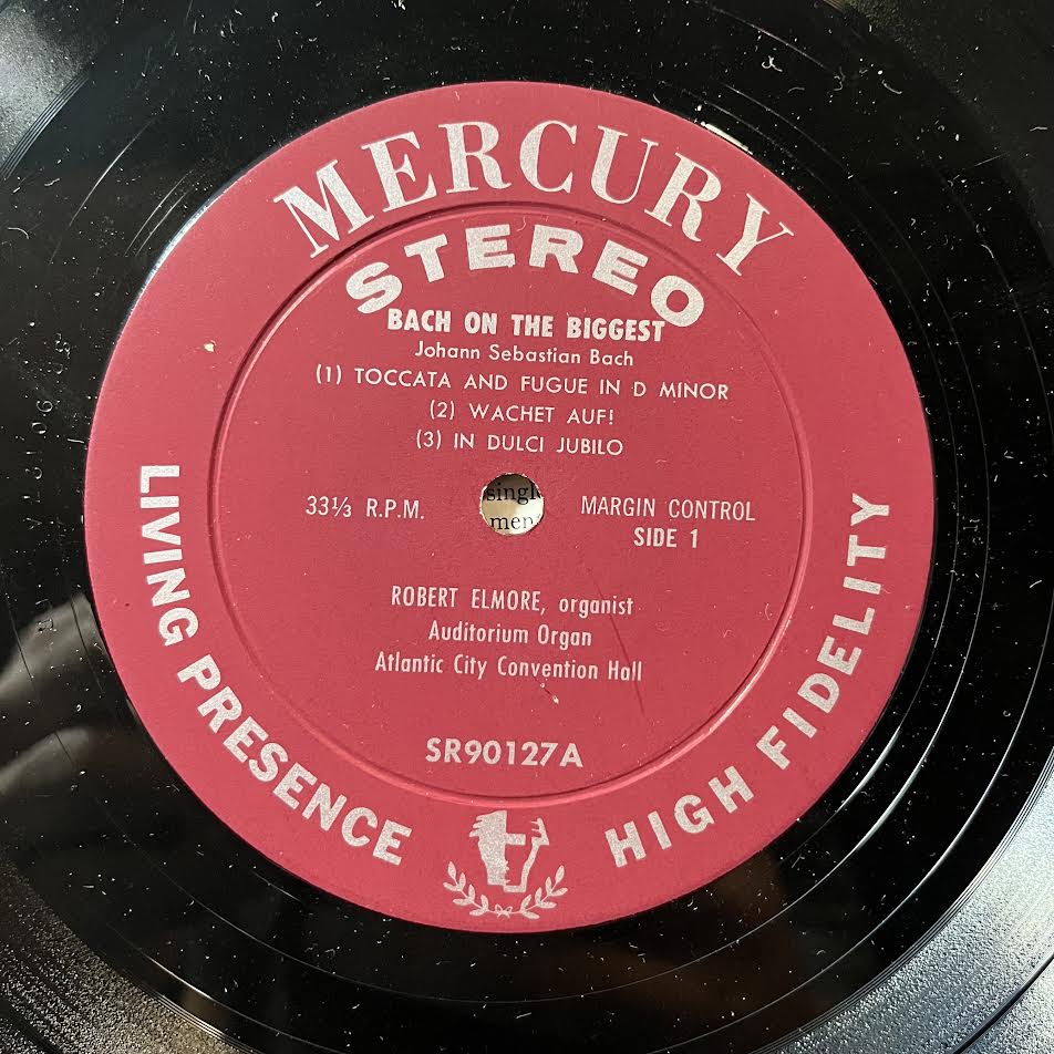Robert Elmore - Bach On The Biggest (VINYL) | Excellent (EX) Excellent+ (EX+)-