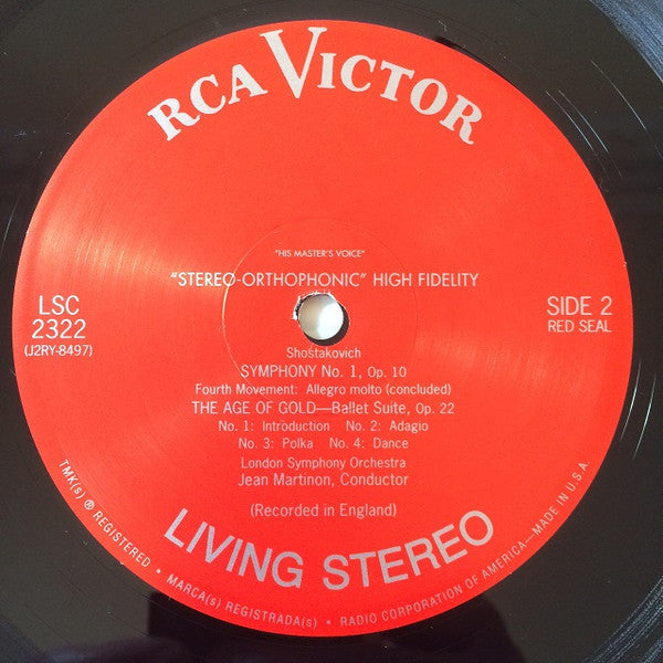 Dmitri Shostakovich - The Age Of Gold Ballet Suite And Symphony No. 1 (VINYL) | Mint (M) Excellent+ (EX+)-