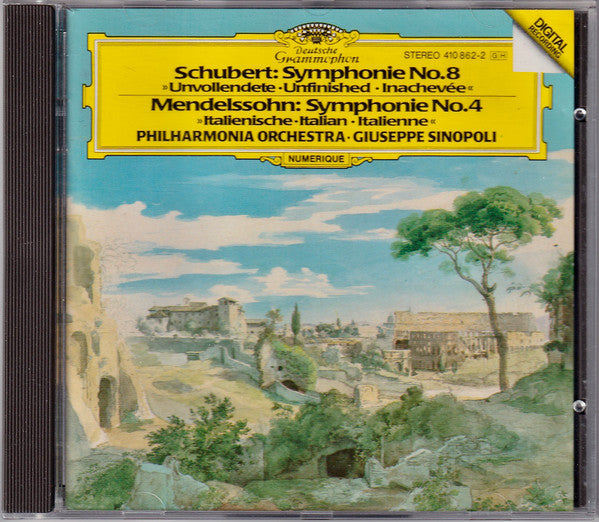 Felix Mendelssohn-Bartholdy - Schubert: Symphony No.8 "Unfinished" / Mendelssohn: Symphony No.4 "Italian" (CD) | Near Mint (NM) Near Mint (NM)-