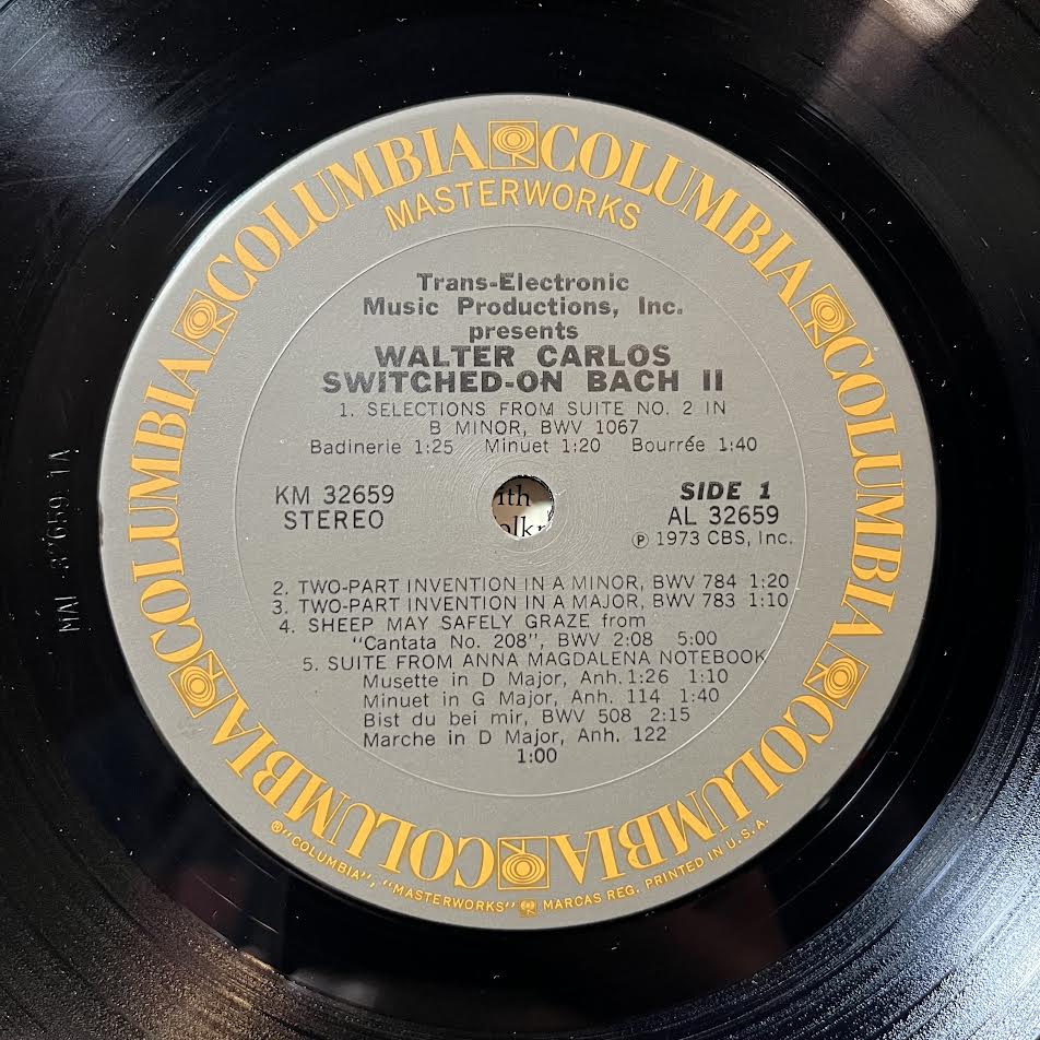 Walter Carlos - Switched-On Bach II (VINYL) | Near Mint- (NM-) Near Mint- (NM-)-