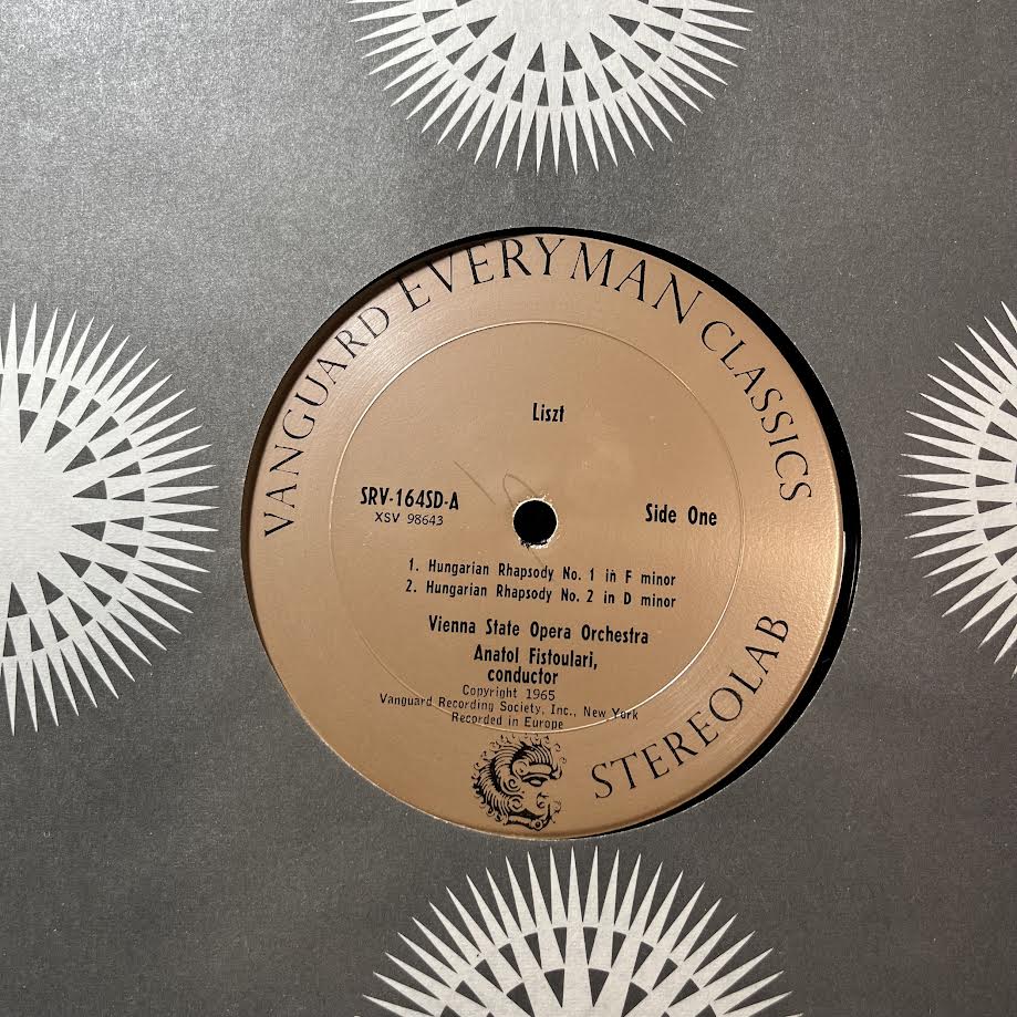 Franz Liszt - Four Hungarian Rhapsodies (VINYL) | Near Mint- (NM-) Near Mint (NM)-
