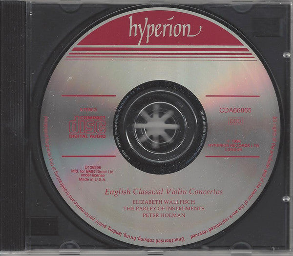 James Brooks - English Classical Violin Concertos (CD) | Near Mint (NM) Near Mint (NM)-