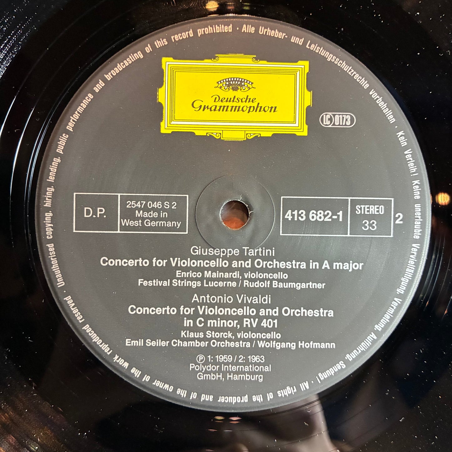 Antonio Vivaldi - The Baroque Cello - Concertos By Vivaldi • Boccherini & Tartini (VINYL) | Near Mint (NM or M-)-